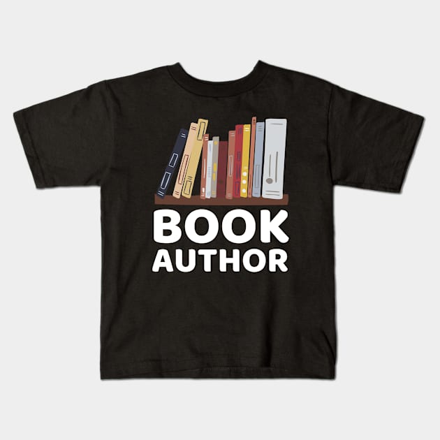 Book Author Kids T-Shirt by Orange-Juice